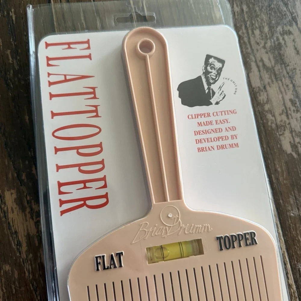 Brian Drumm Flattopper Clipper Cutting Made Easy Level Comb New In Box w/Level